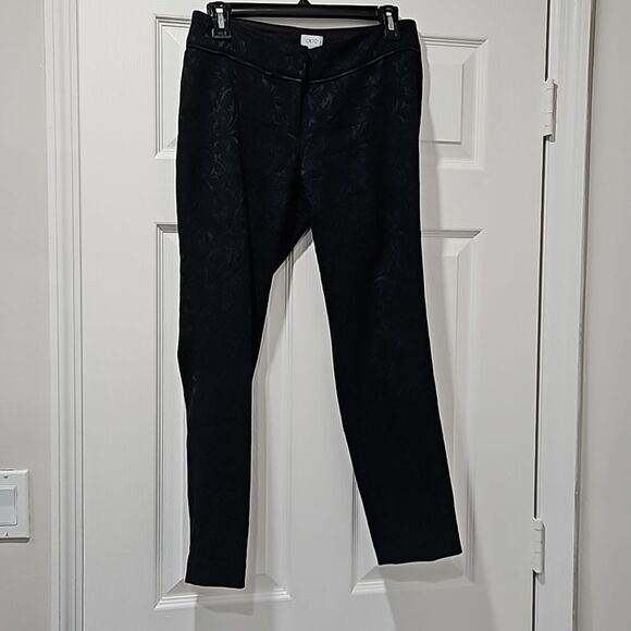 Cache Pantsuit Navy Blue Filigree Pattern - Picture 6 of 8
